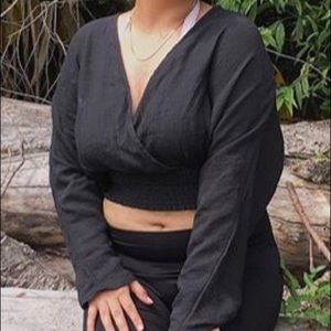 Black Long Sleeve Top